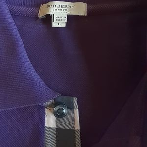 Purple Burberry Polo